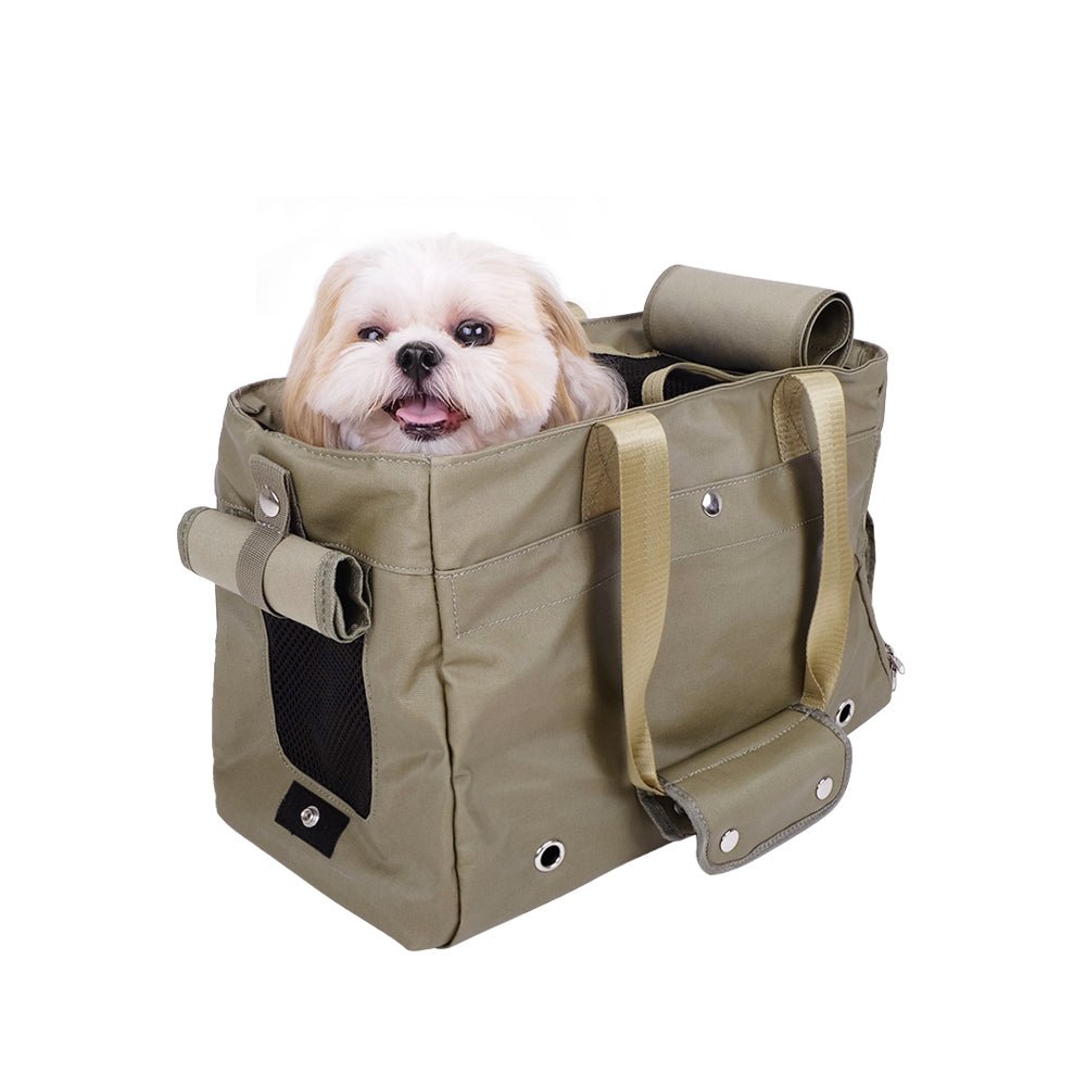 Ibiyaya Canvas Pet Tote - Army Green