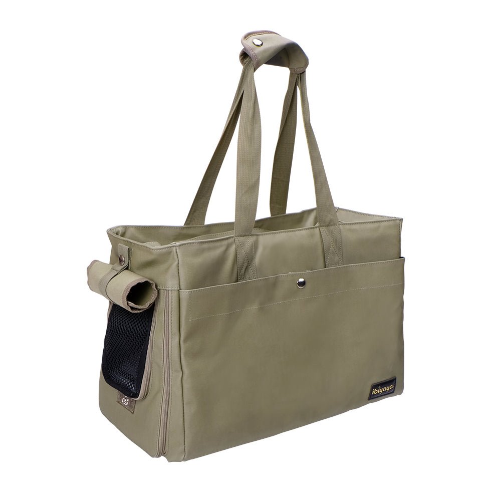 Ibiyaya Canvas Pet Tote - Army Green