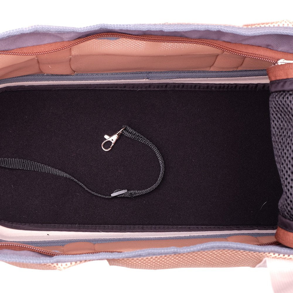 Ibiyaya Breathable Dachshund & Long Pet Carrier Bag - Khaki