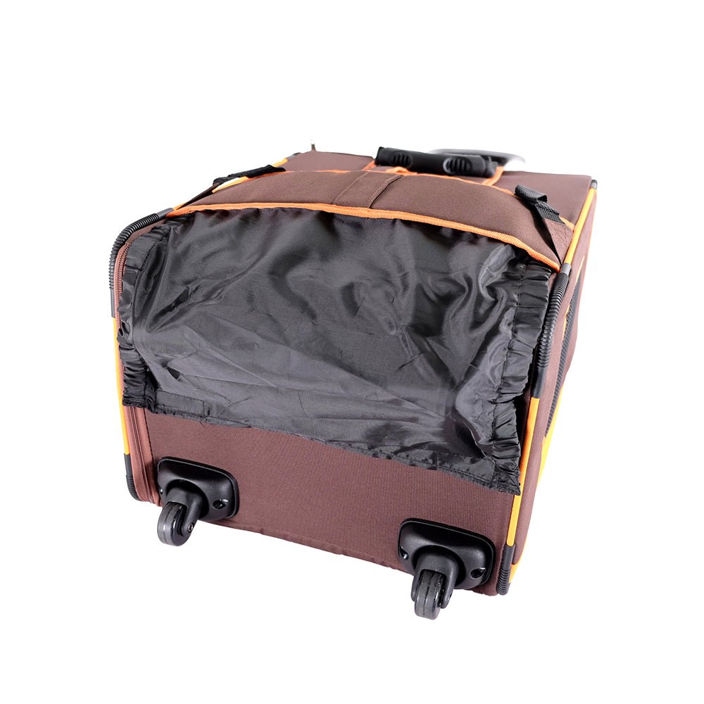 Ibiyaya Liso Backpack Parallel Transport Pet Trolley - Orange/Brown