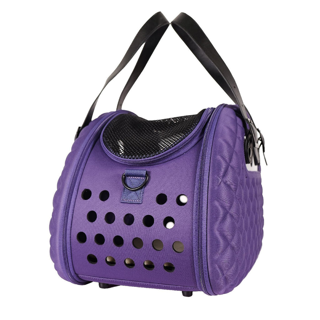 Ibiyaya Diamond Deluxe Pet Carrier – Dark Purple