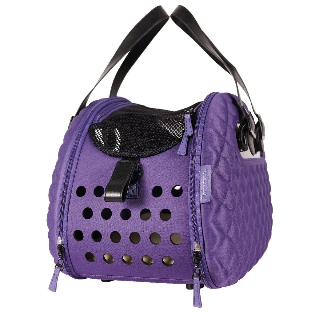 Ibiyaya Diamond Deluxe Pet Carrier – Dark Purple