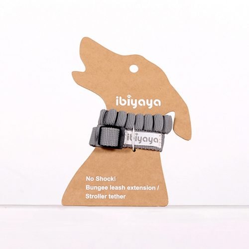 Ibiyaya No Shock Bungee Leash Extension/ Stroller Tether - Grey