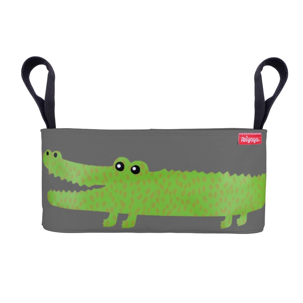 Ibiyaya Pet Pram Stroller Organiser Pouch - Crocodile - Grey