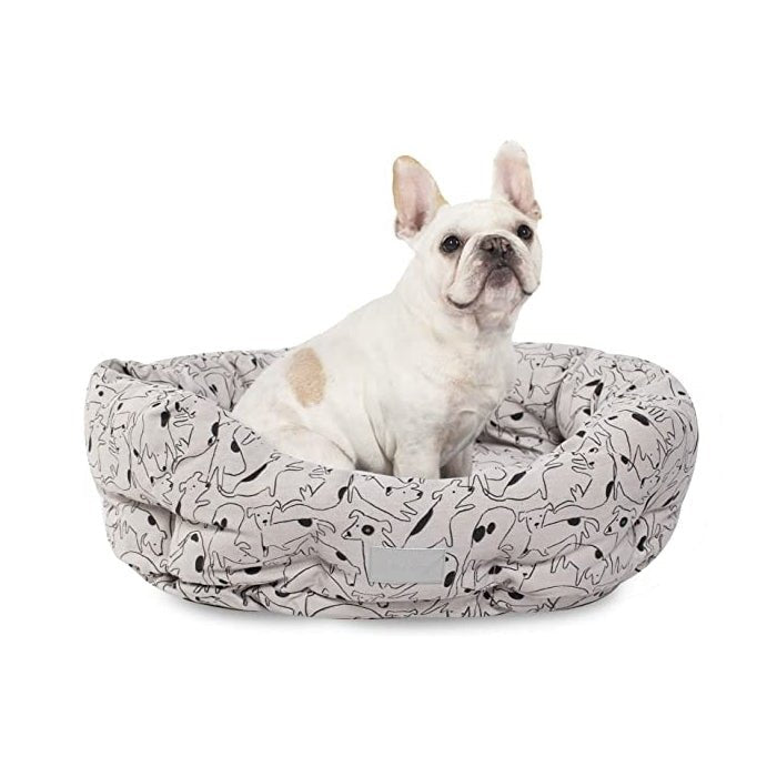 Fringe Studio Nosey Dog Spot Round Cuddler Dog Bed