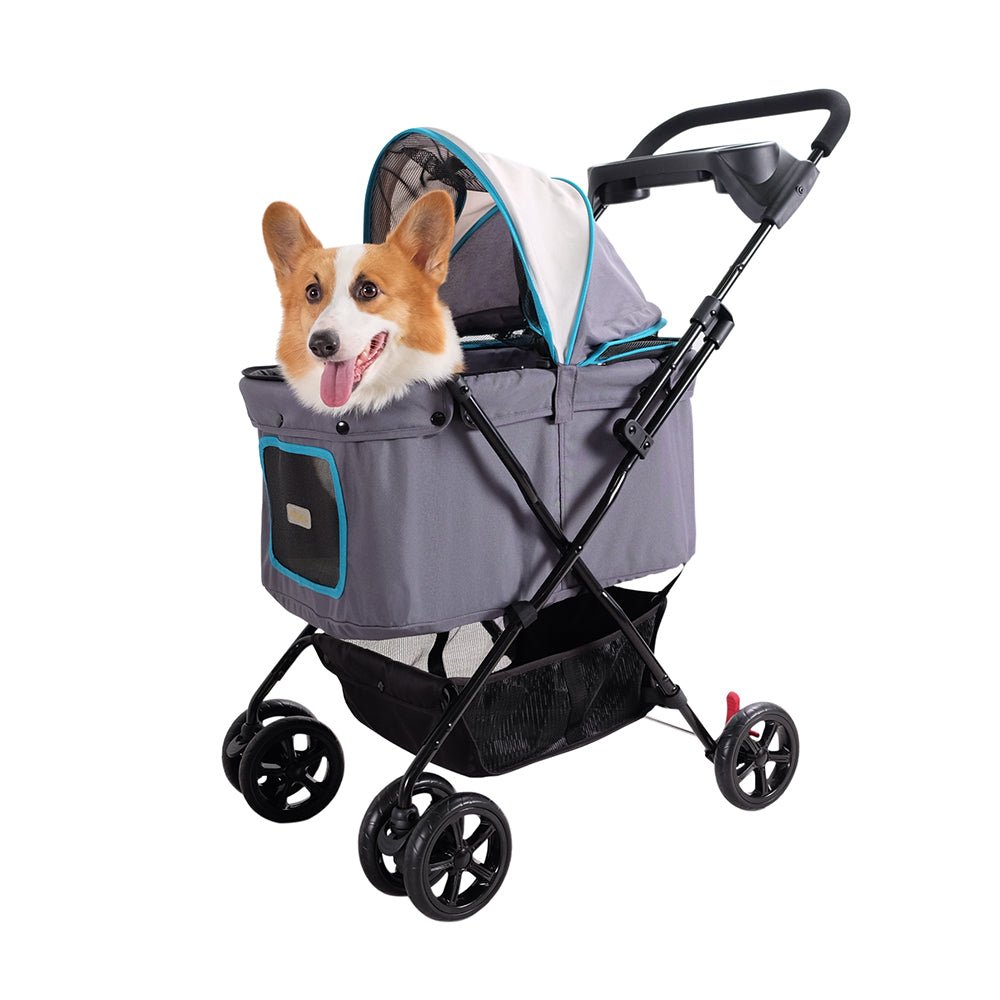 Ibiyaya Easy Strolling Pet Buggy - Simple Gray