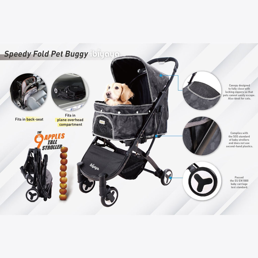 Ibiyaya Speedy Fold Pet Buggy - Camouflage