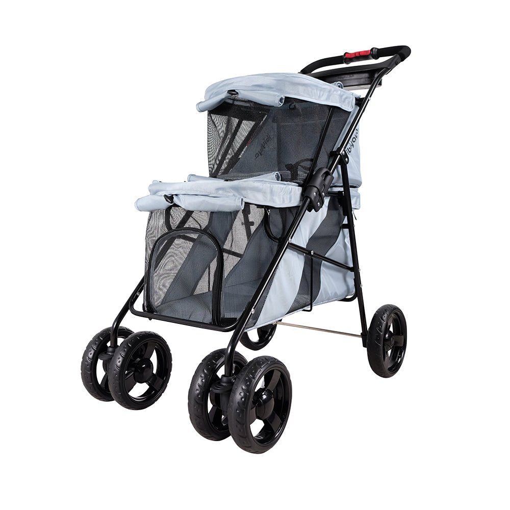 Ibiyaya Double Decker Bus Stroller - Silver Gray