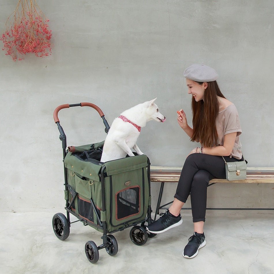 Ibiyaya Gentle Giant Pet Wagon - Army Green