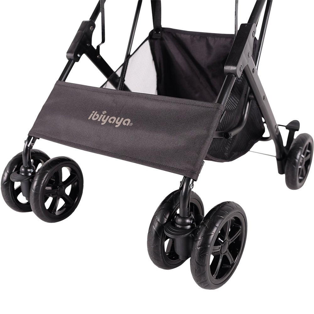 Ibiyaya Travois Tri-fold Pet Travel Stroller System - Nimbus Gray