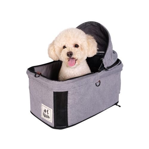 Ibiyaya Travois Tri-fold Pet Travel Stroller System - Nimbus Gray