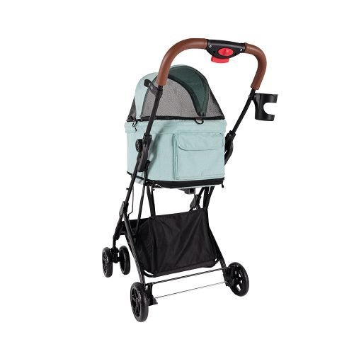 Ibiyaya Travois Tri-fold Pet Travel Stroller System - Spearmint