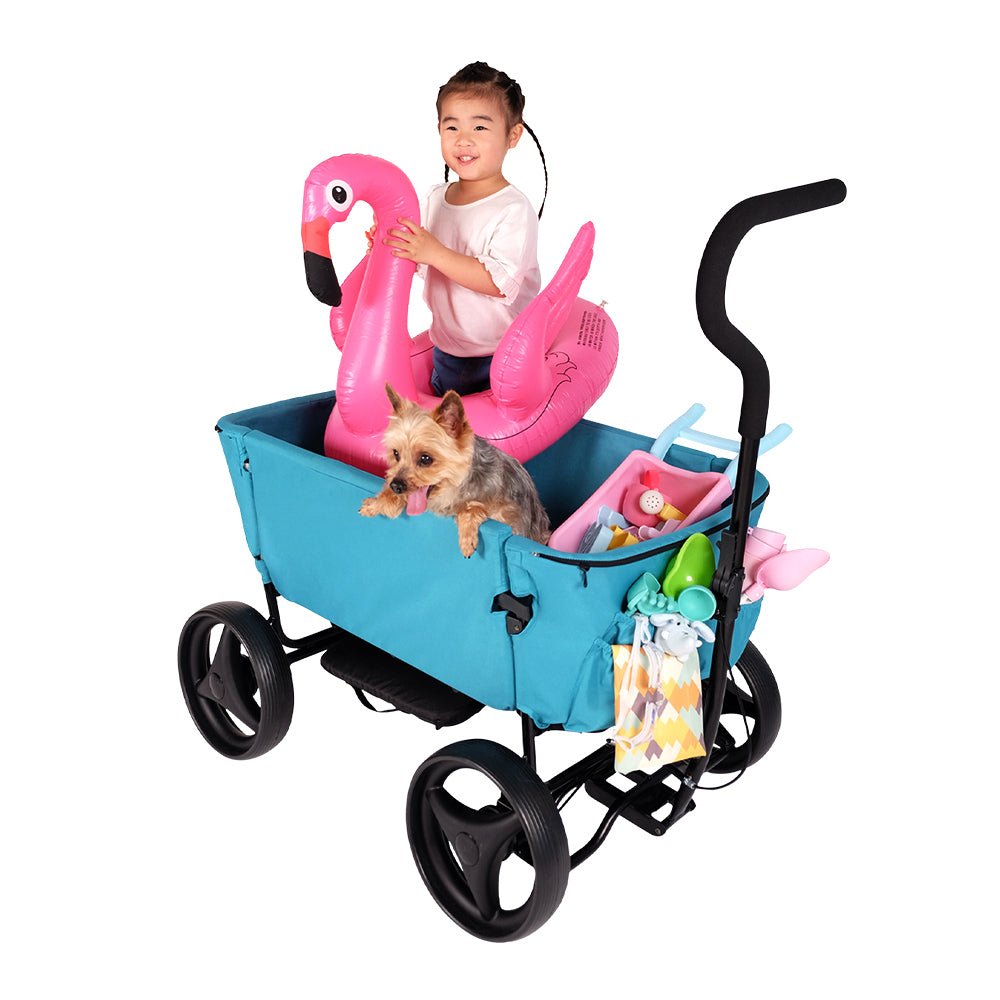 Ibiyaya Noah All-Around Beach Wagon for Pets - Pacific Blue