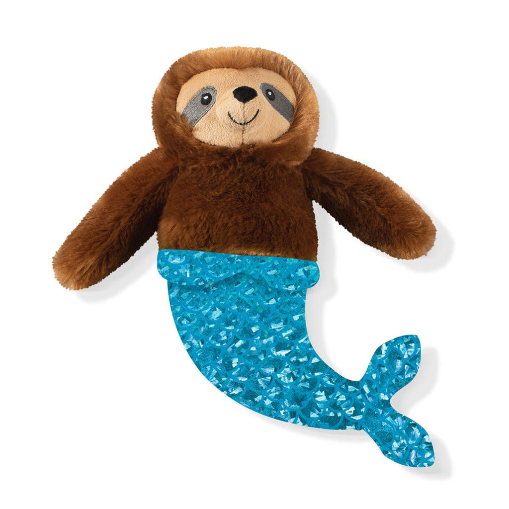 Fringe Studio Mer Sloth Mermaid Sloth Plush Squeaker Dog Toy