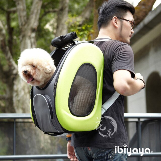 Ibiyaya EVA Pet Carrier/Wheeled Carrier - Apple Green