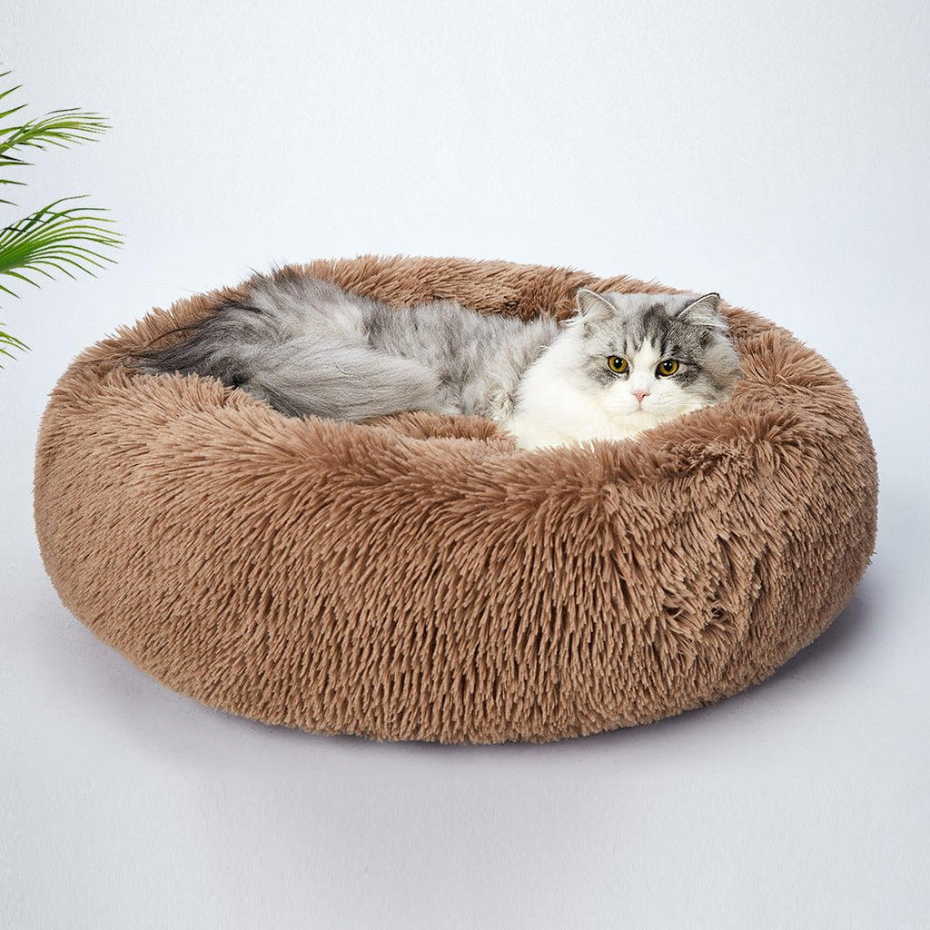 PaWz Pet Bed Mattress Dog Beds Bedding Cat Pad Mat Cushion Winter M Brown