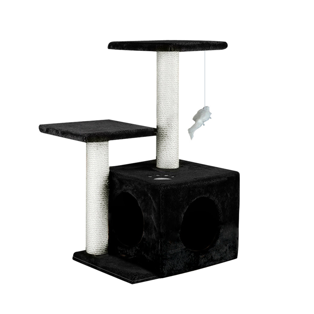PaWz Cat Scratching Post Tree 0.6M Gym Home Condo Furniture Scratcher Pole Black