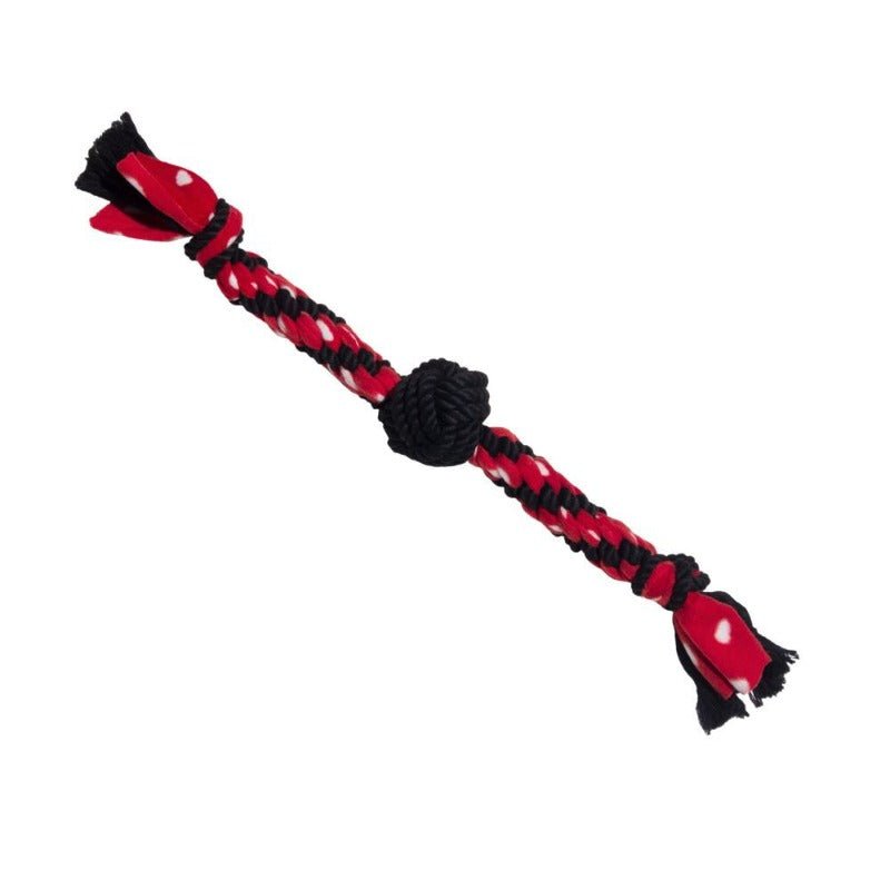 Kong Signature Rope Dual Knot With Ball Dog Toy