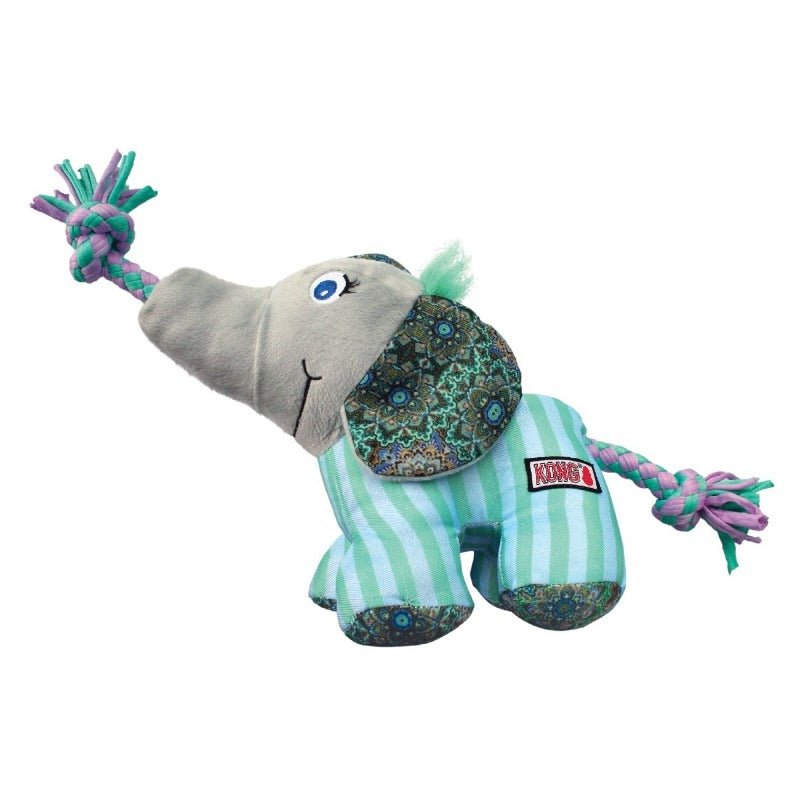 KONG Knots Carnival Elephant Dog Toy - Small/Medium - 3 Units
