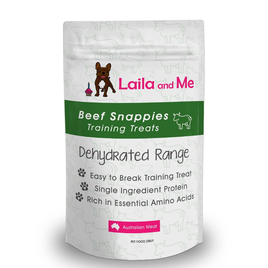 Laila & Me Dehydrated Beef Snappies Training Treats - 70g