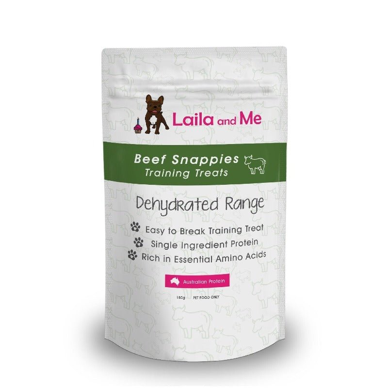 Laila & Me Dehydrated Beef Snappies Training Treats - 180g