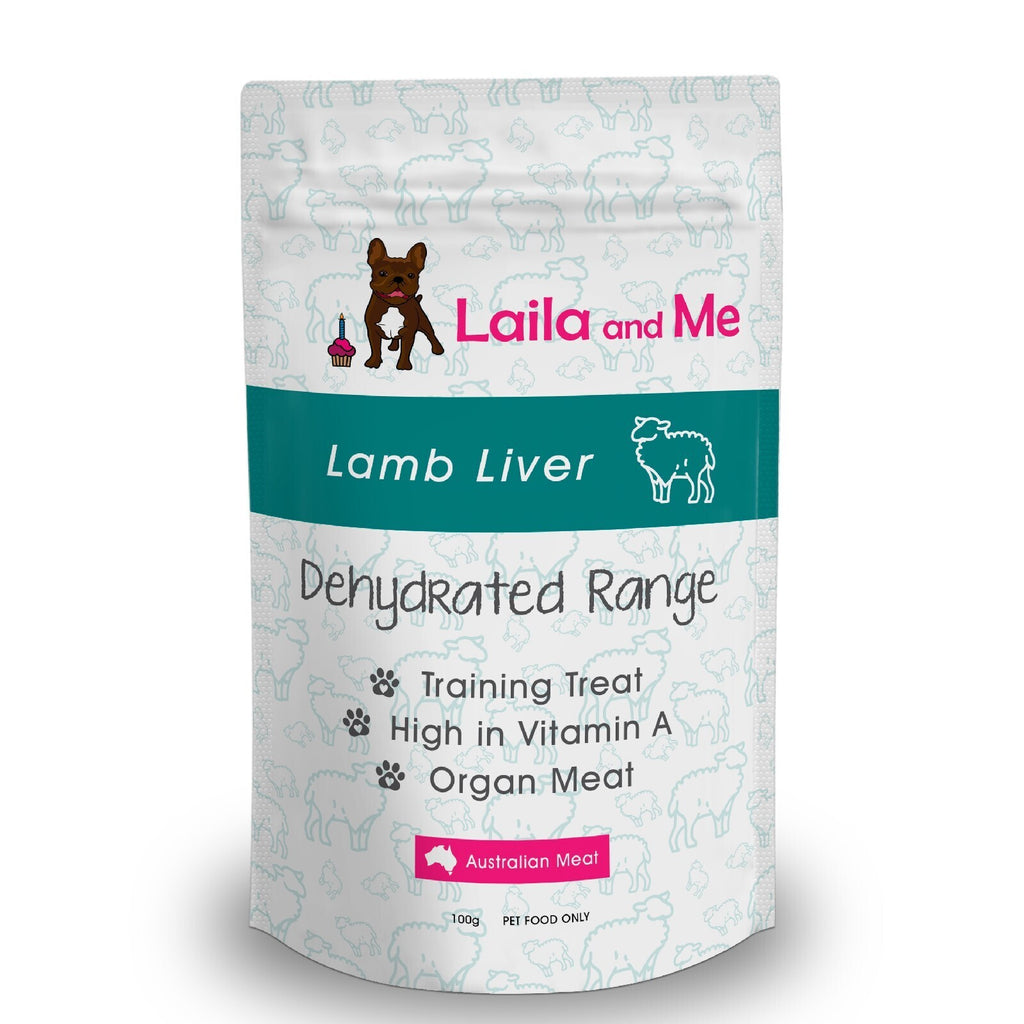 Laila & Me Dehydrated Lamb Liver Cat & Dog Treats - 100g