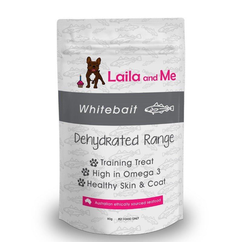 Laila & Me Dehydrated Whitebait Treats - 80g