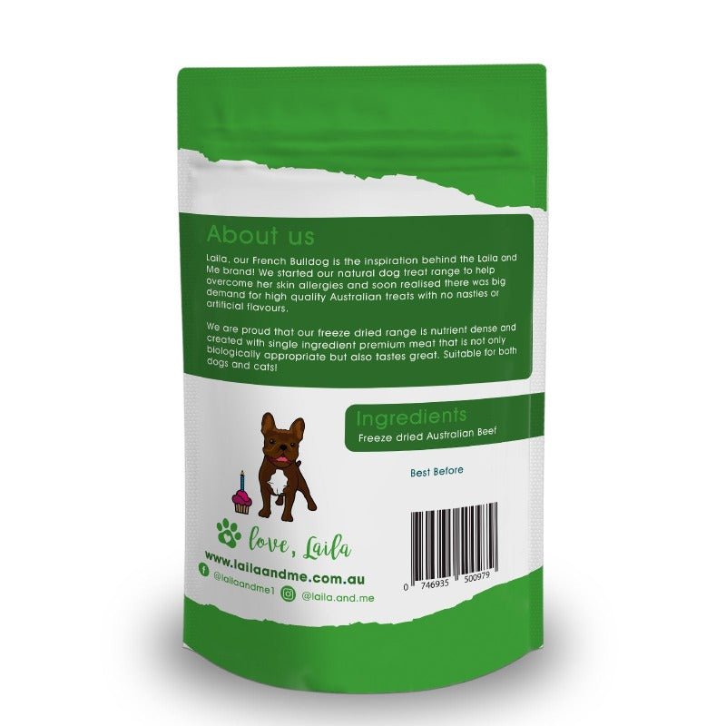 Laila & Me Freeze Dried Beef Treats - 60g