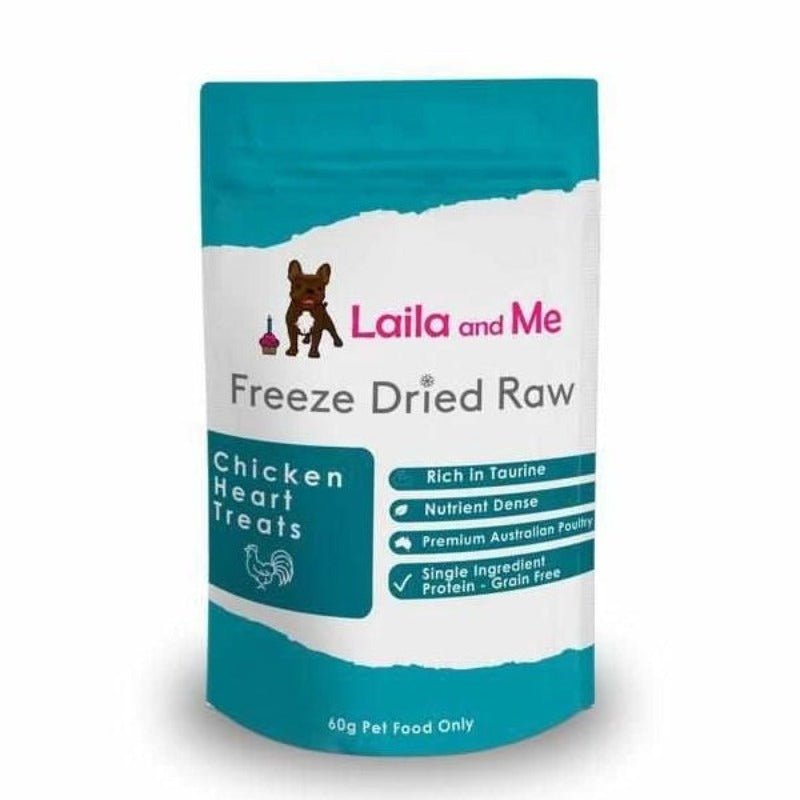 Laila & Me Freeze Dried Chicken Hearts - 60g