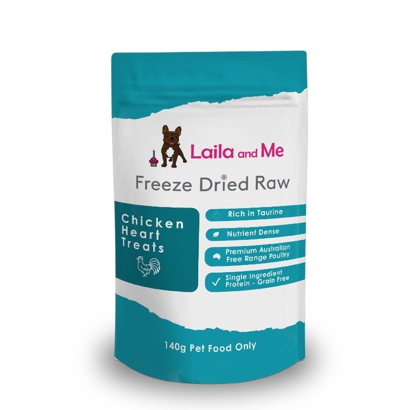 Laila & Me Freeze Dried Chicken Hearts - 140g