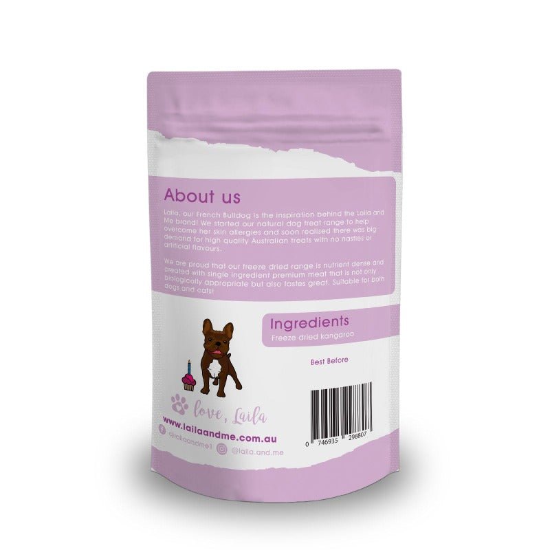 Laila & Me Freeze Dried Kangaroo Treats - 140g