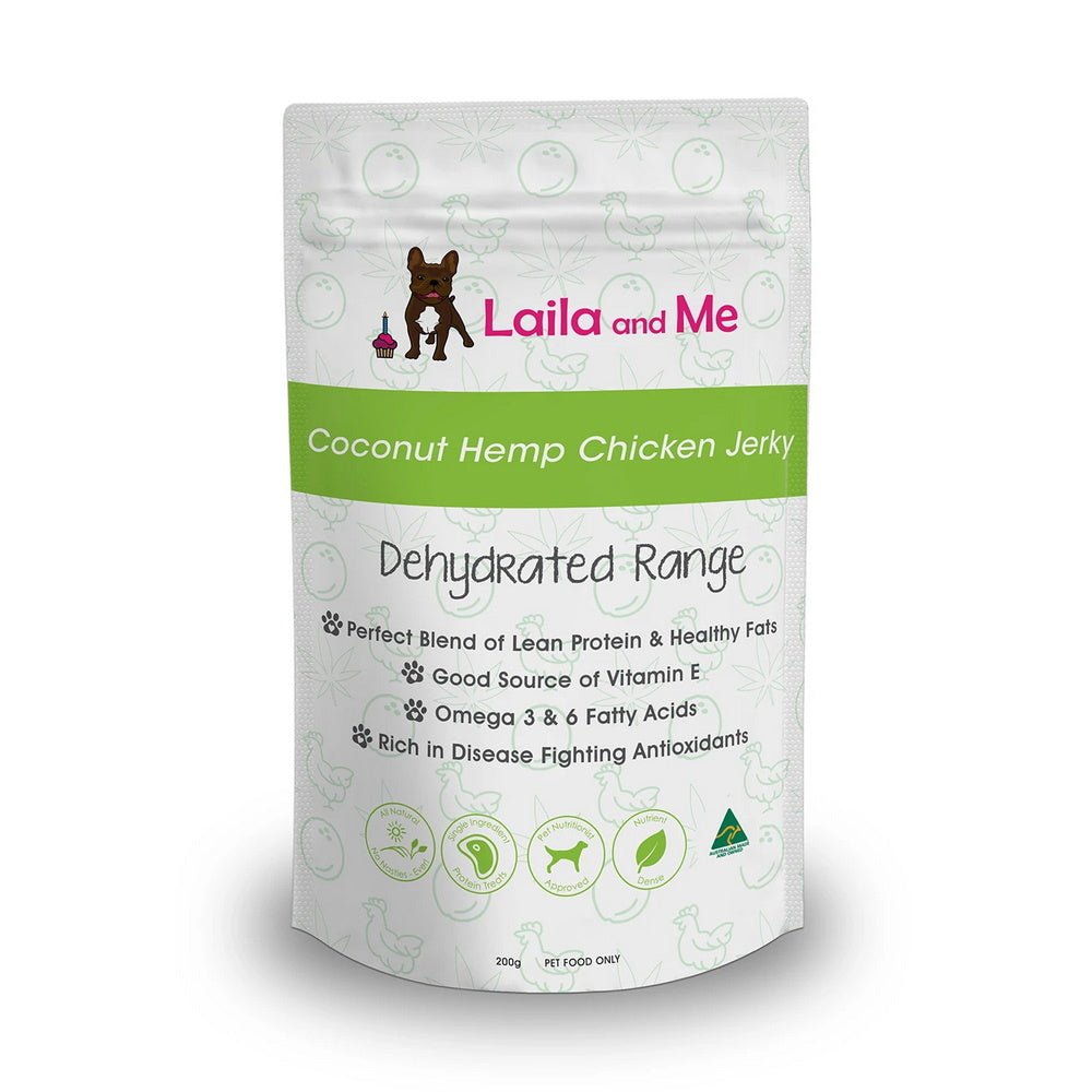 Laila & Me Dehydrated Coconut and Hemp Chicken Jerky - 75g