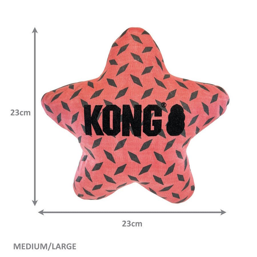 KONG Maxx Star Puncture Resistant Plush Dogs Toy - 3 units