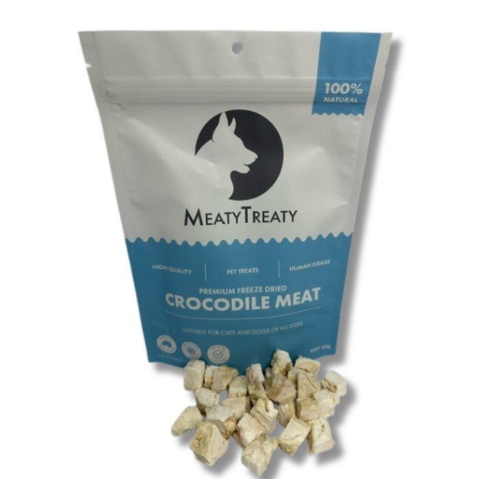 Meaty Treaty Freeze Dried Crocodile Cat & Dog Treats - 50g