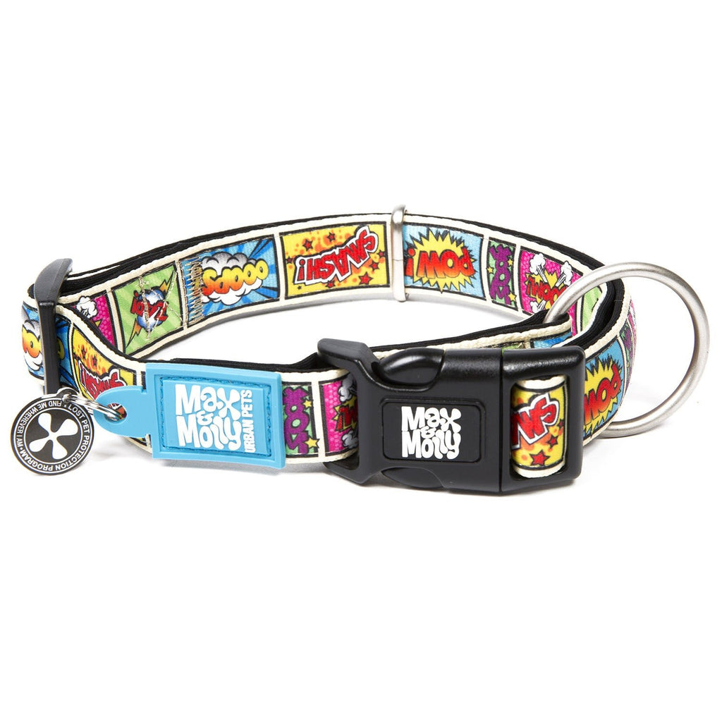 Max & Molly Smart ID Dog Collar - Comic