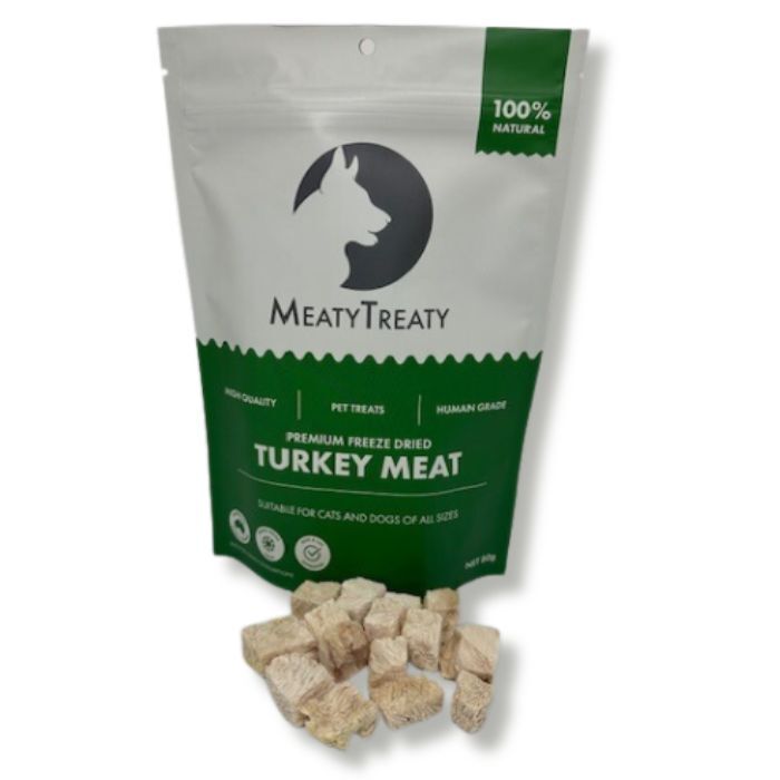 Meaty Treaty Freeze Dried Turkey Cat & Dog Treats - 80g