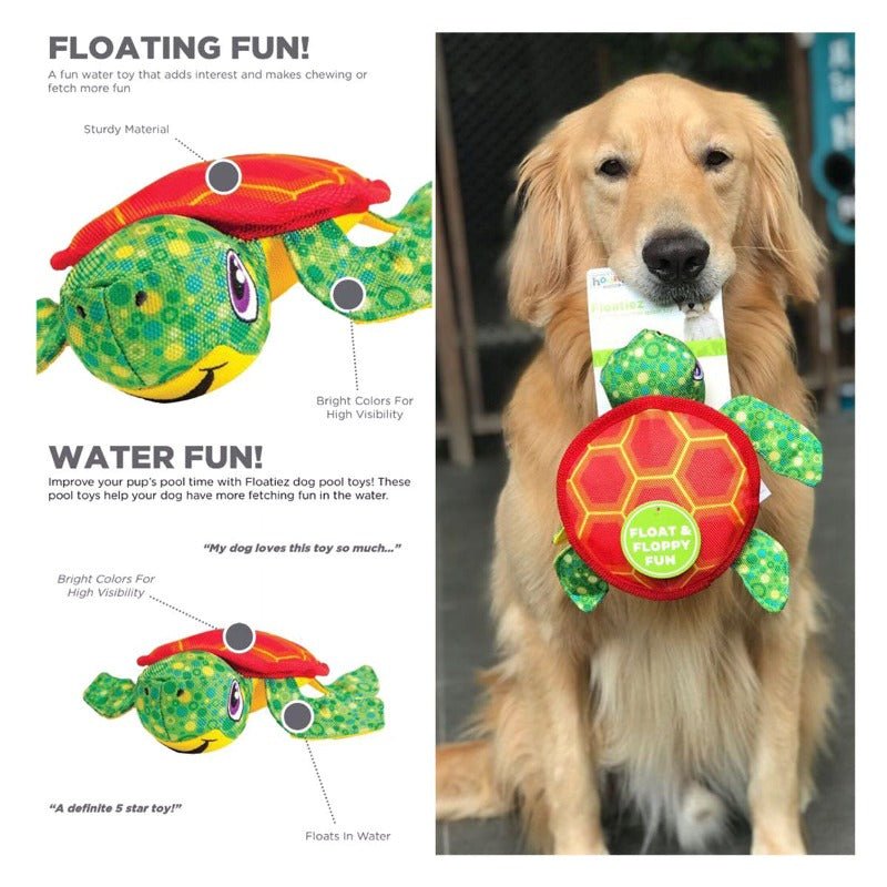 Outward Hound Floatiez Turtle Dog Toy