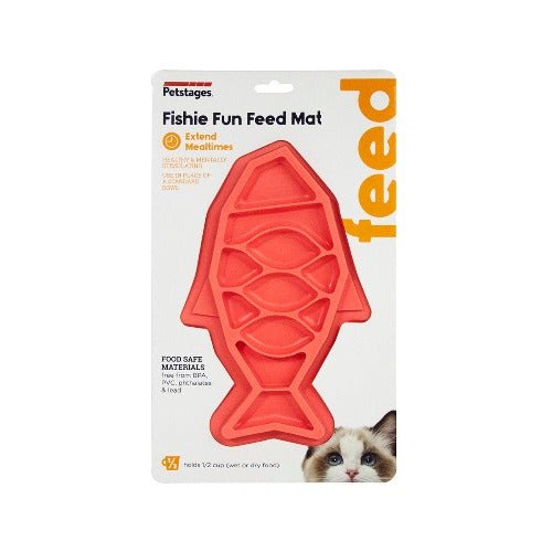 Petstages Fishie Fun Feed Mat - Pink