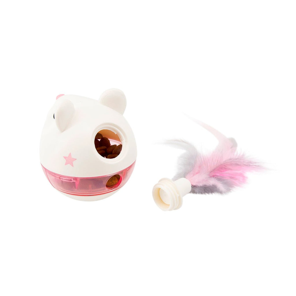 Pegstages Hunt 'N Swat Treat Tumbler Cat Toy - Pink