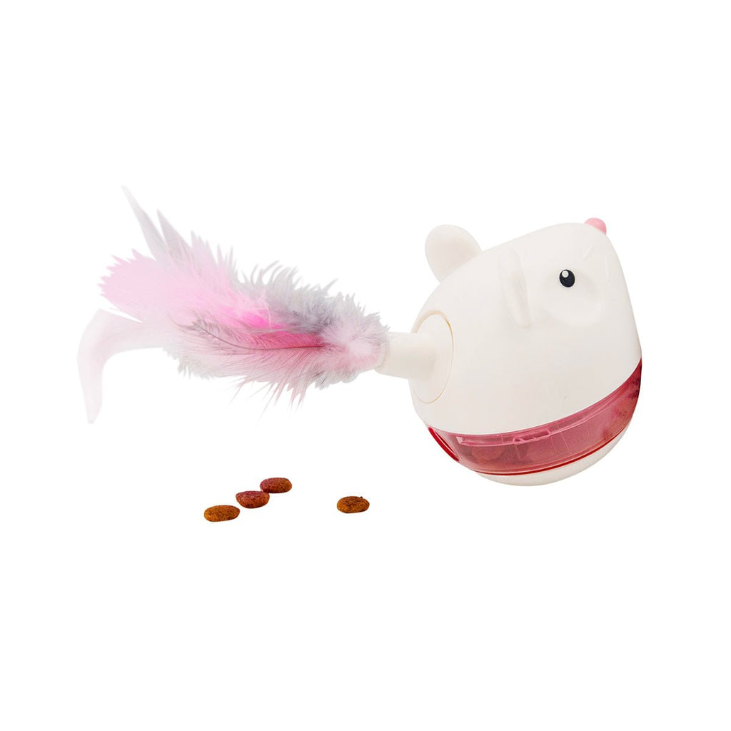Pegstages Hunt 'N Swat Treat Tumbler Cat Toy - Pink