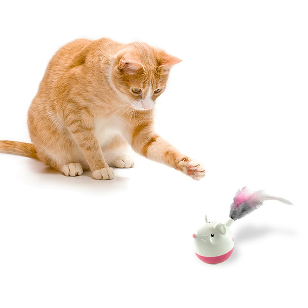 Pegstages Hunt 'N Swat Treat Tumbler Cat Toy - Pink