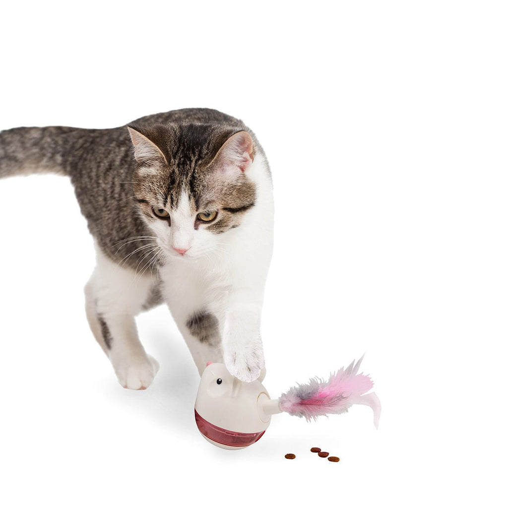 Pegstages Hunt 'N Swat Treat Tumbler Cat Toy - Pink