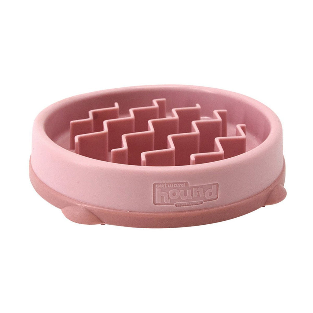 Outward Hound Fun Feeder Slo-Bowl - Pink - Small