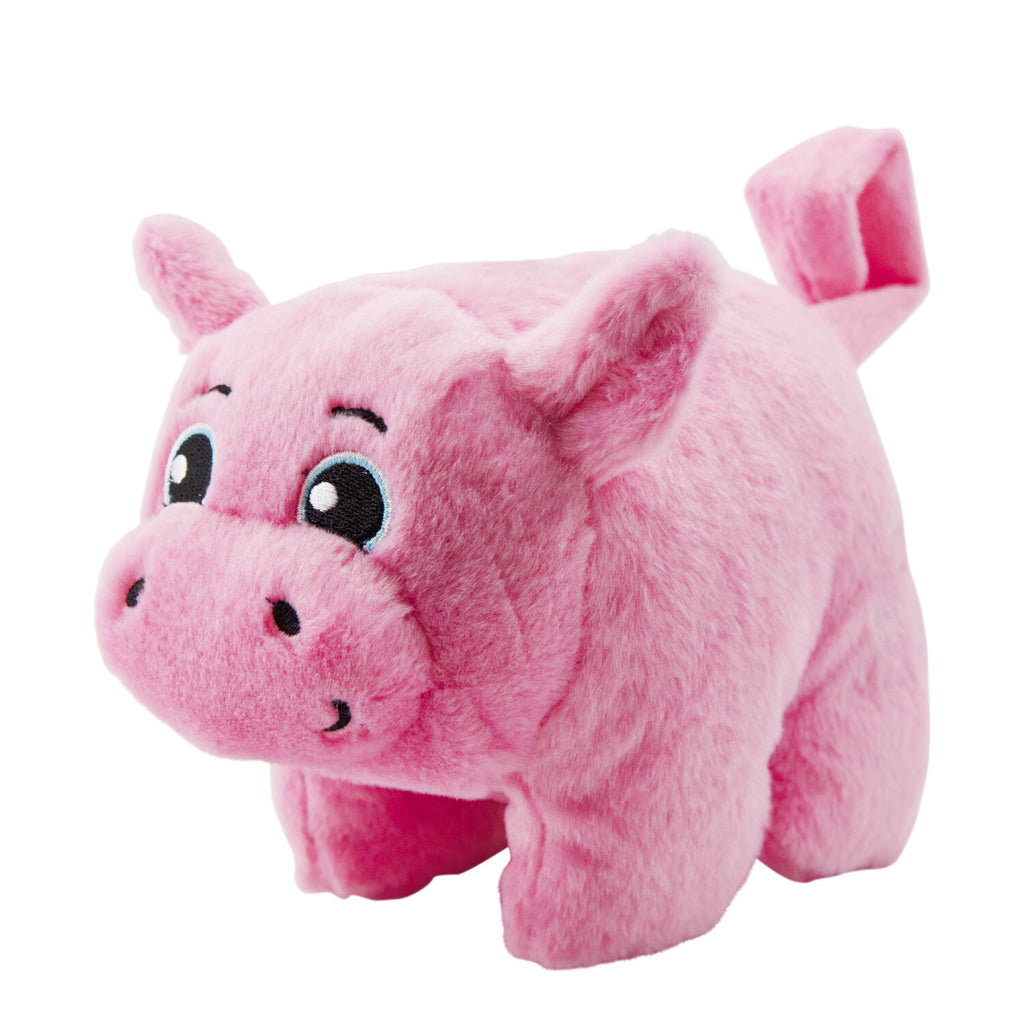 Outward Hound Tail Poppers Plush Dog Toy - Pig