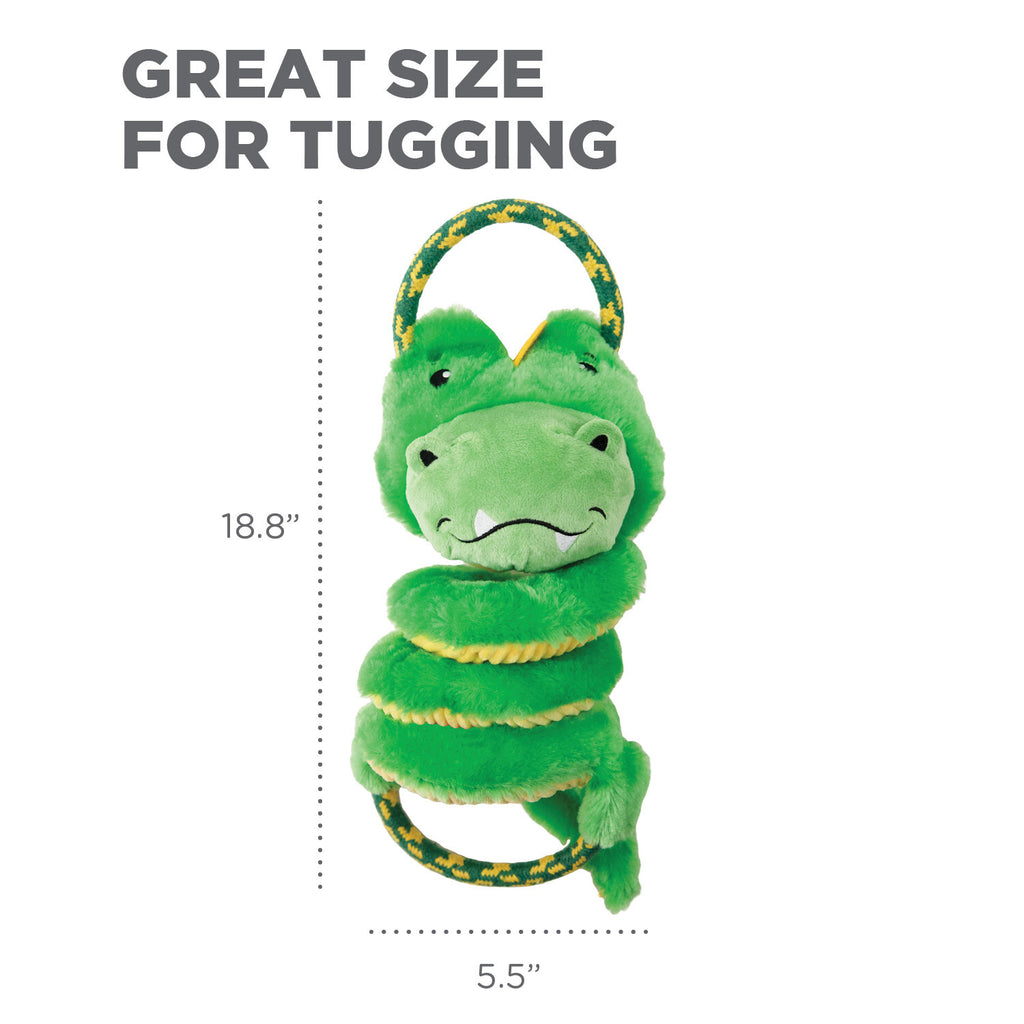 Outward Hound Springys Plush Fetch Dog Toy - Gator