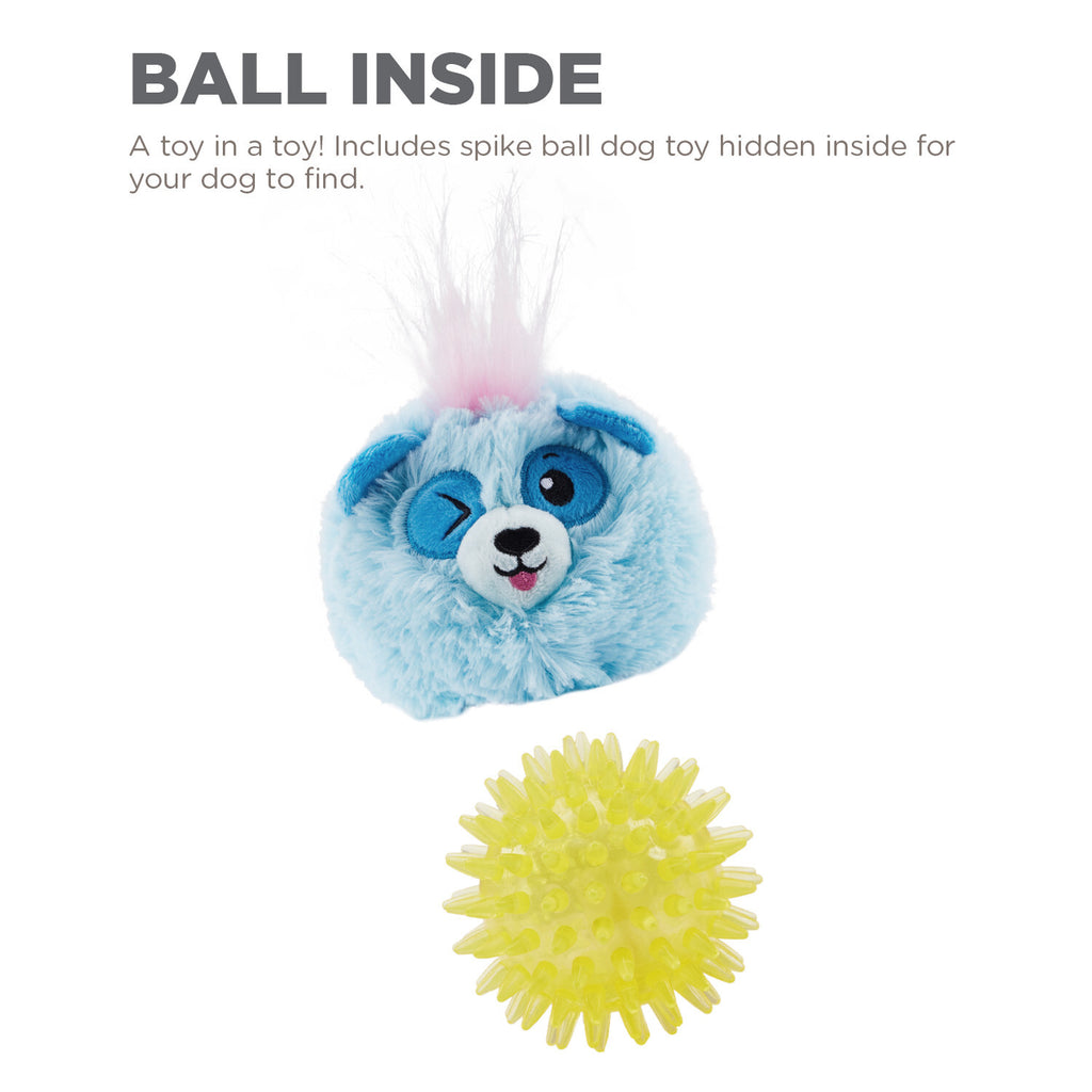 Outward Hound Reversi-Balls 2-in1- Plush & Ball Dog Toy - Panda