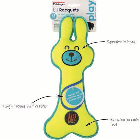 Charming Pet Lil Raquets Bunny Dog Toy