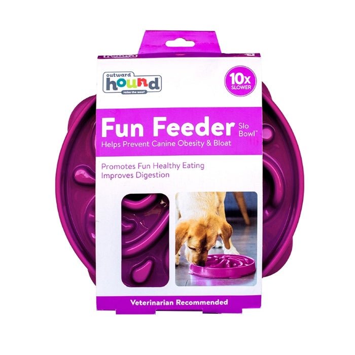Outward Hound Fun Feeder - Purple