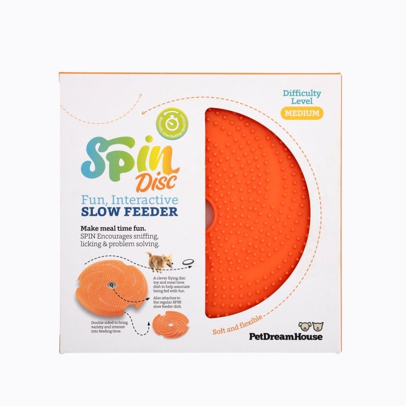Pet Dreamhouse SPIN 2-in-1 Slow Feeder & Frisbee