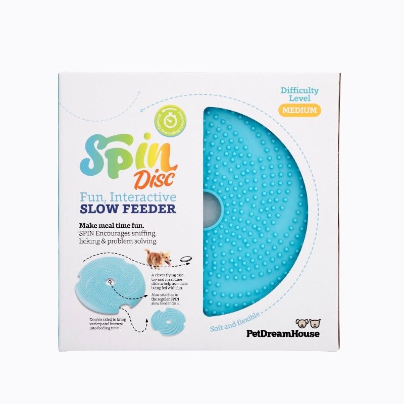 Pet Dreamhouse SPIN 2-in-1 Slow Feeder & Frisbee